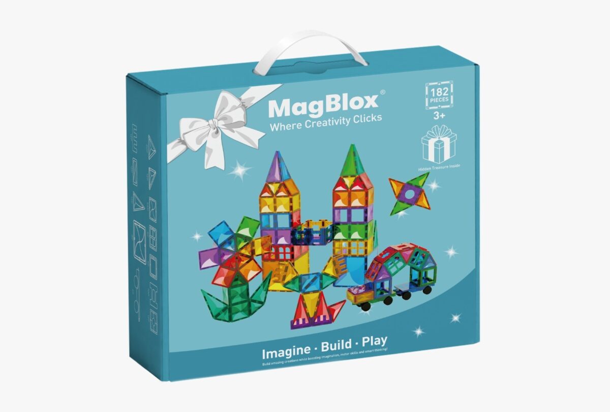 6975318461406 Magnetic Tiles 182pcs#MB-182-TILES