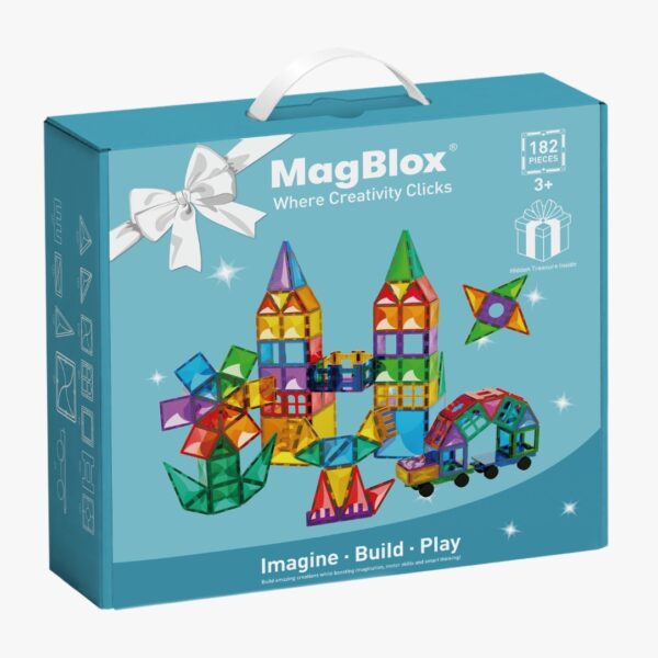 Magnetic Tiles 182pcs#MB-182-TILES