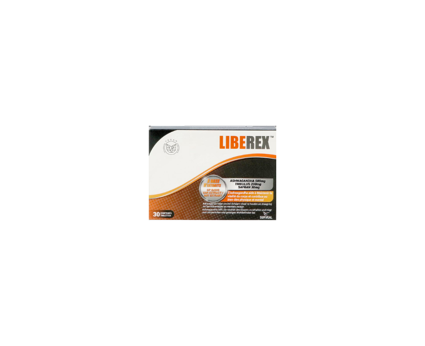 698 Ashwagandha Tribulus Saffron Tablets LIBEREX - Image 1