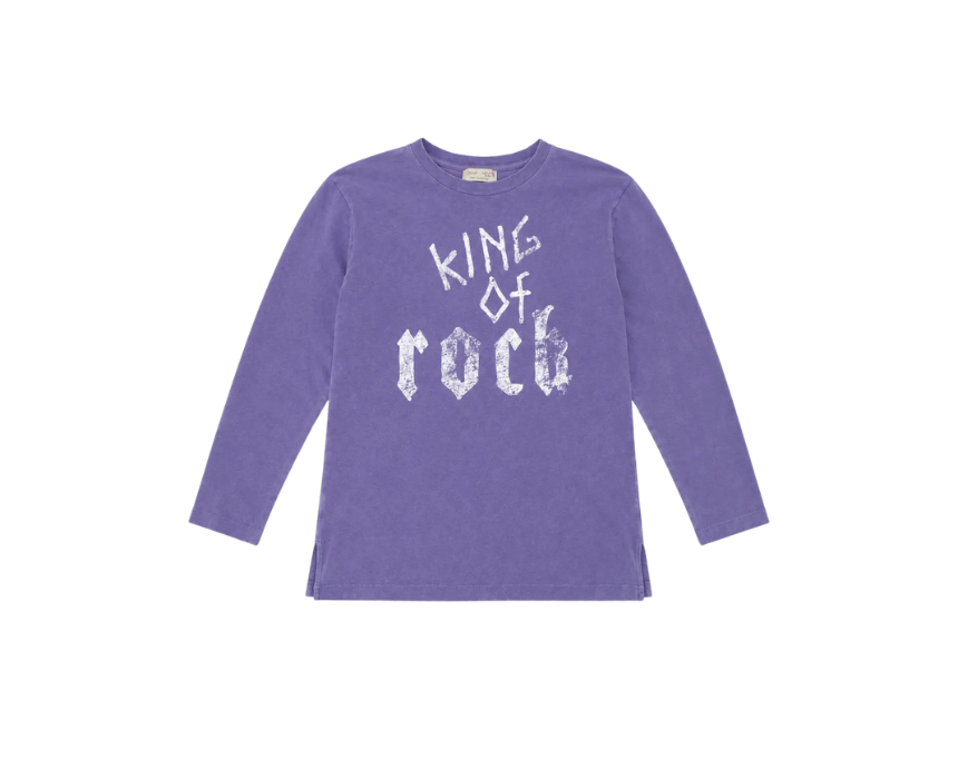 7 Zara Girls Purple king Of Rock Long Sleeve Blouse - Image 1