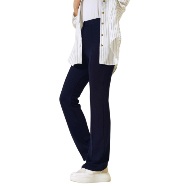 Navy Blue Straight Cut Pant