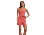 Smocked Tube Top Coral Crush - Image 
