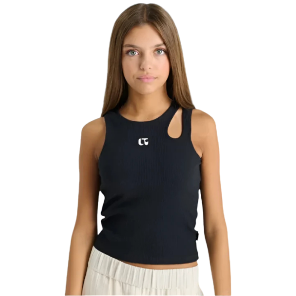 Black twisted Tank Top