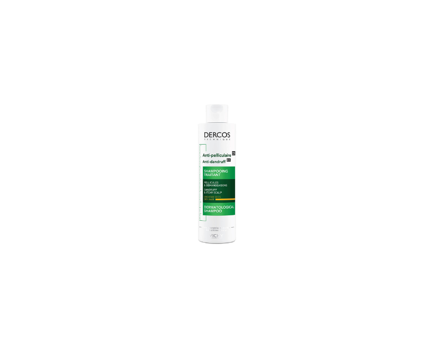 70 Dercos Anti-Dandruff Shampoo for Dry Scalp Vichy - Image 1