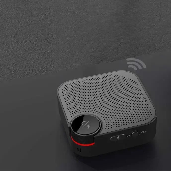 7267547497776 Bluetooth Conference Speaker with 3M Talking Distance - Black #PD-BCNFS-BK
