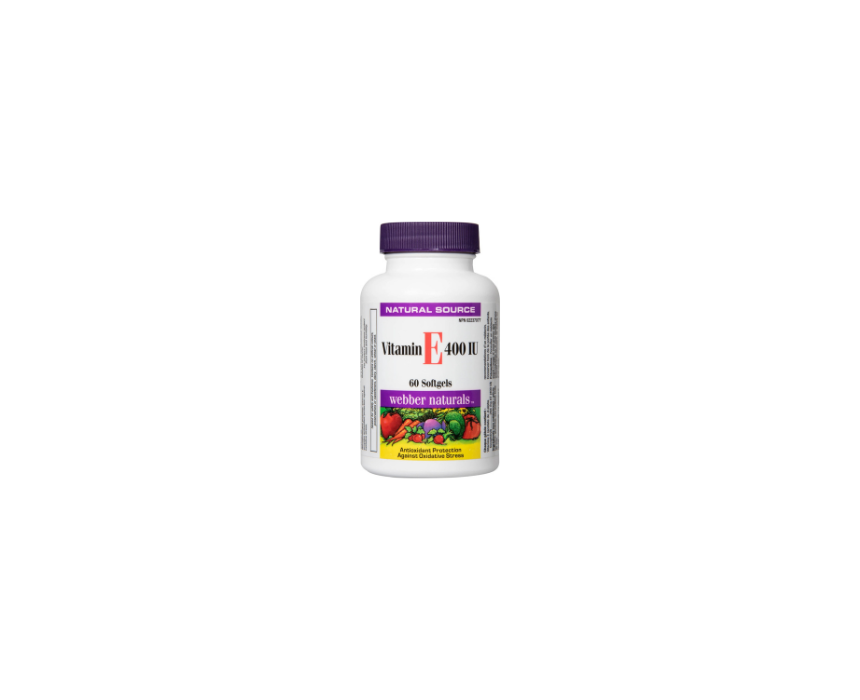 730 Vitamin E 400IU Softgels Webber Naturals - Image 1