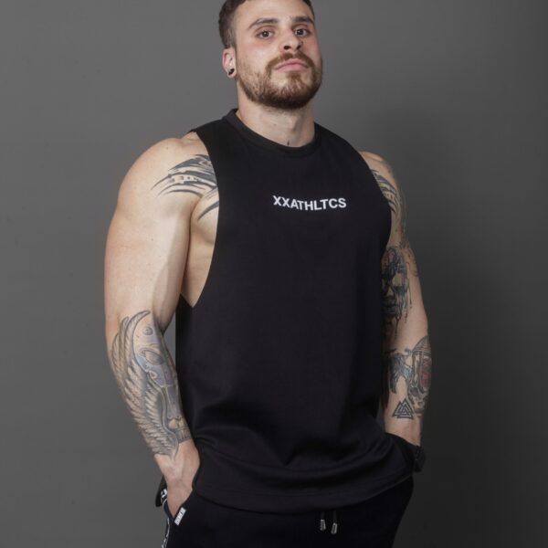 XXATHLTCS Oversized Fit Tank Top - Black