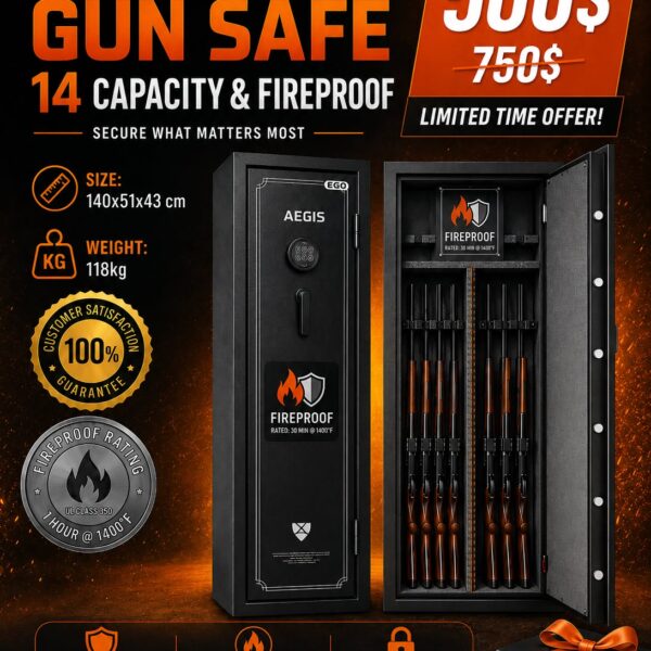 Aegis fireproof safe 14 Rifles