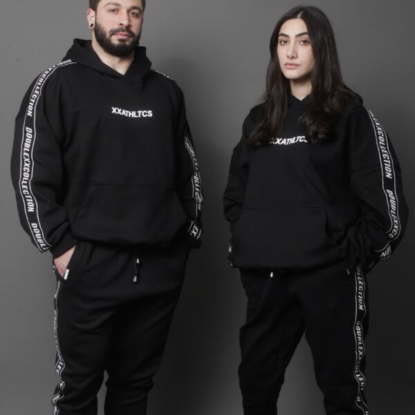 XXATHLTCS Oversized Fit Hoodie - Black