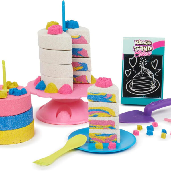 Kinetic Sand Rainbow Cake