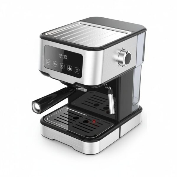 Digital Coffee Machine with 15 bar Pressure Pump and Capsule Filter#LP15DCMBK