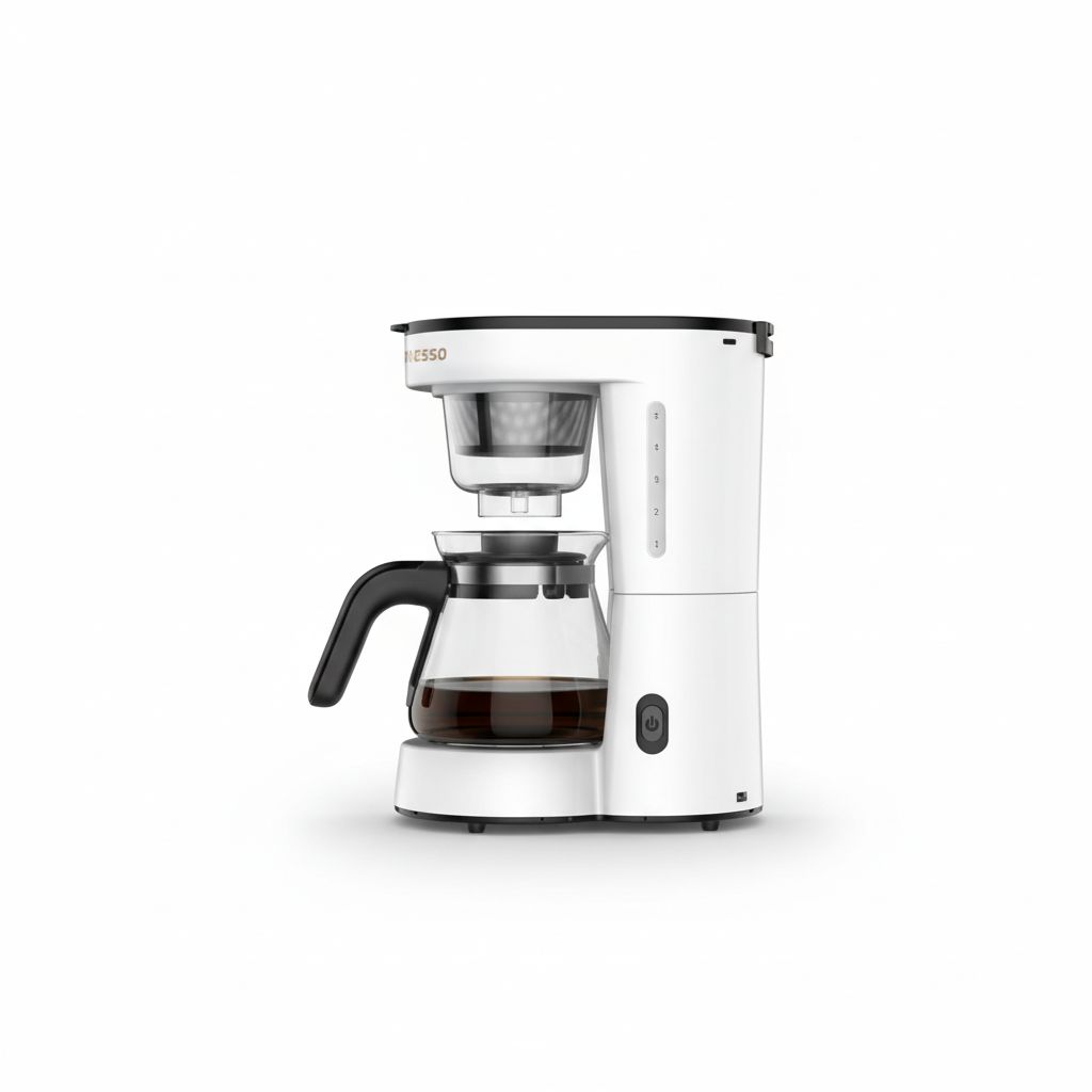 7834953557679-1 Drip Coffee Machine BS plug 0.75L - White#LPDRPCOFM