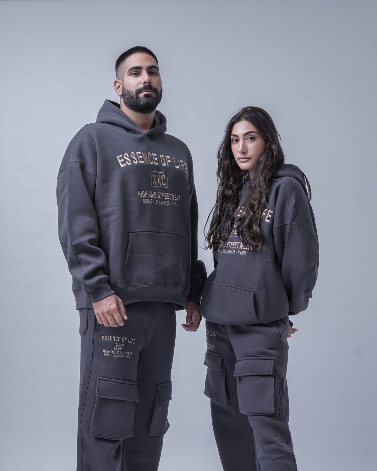 7F068CFE-3AA2-45FB-98B9-07F6E4BEB416 Essence of Life Hoodie - Dark Grey