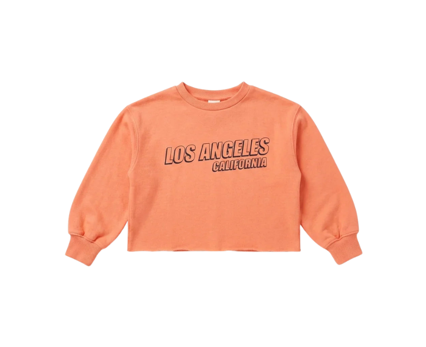 8 Zara Girls Light Orange Graphic Top - Image 1