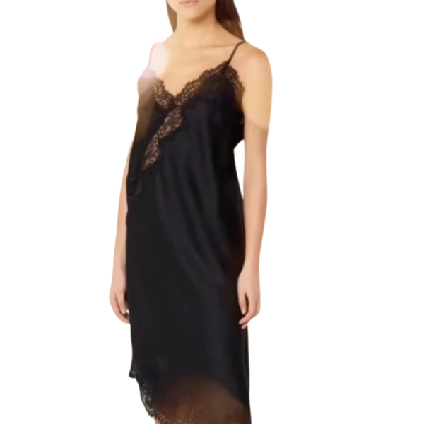 Satin Lace Slip Dress