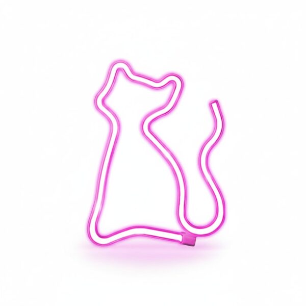 LED Neon Cat Light, Decorative USB Lamp #LUNEONCATP