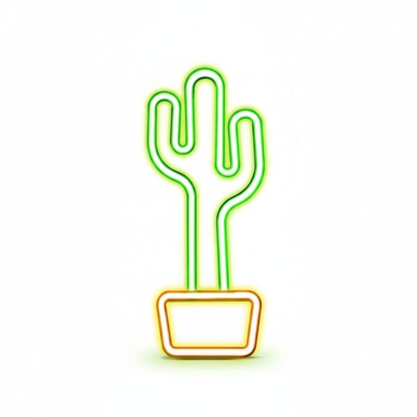 LED Neon Cactus Light, Decorative USB Lamp #LUNEONCACTUS