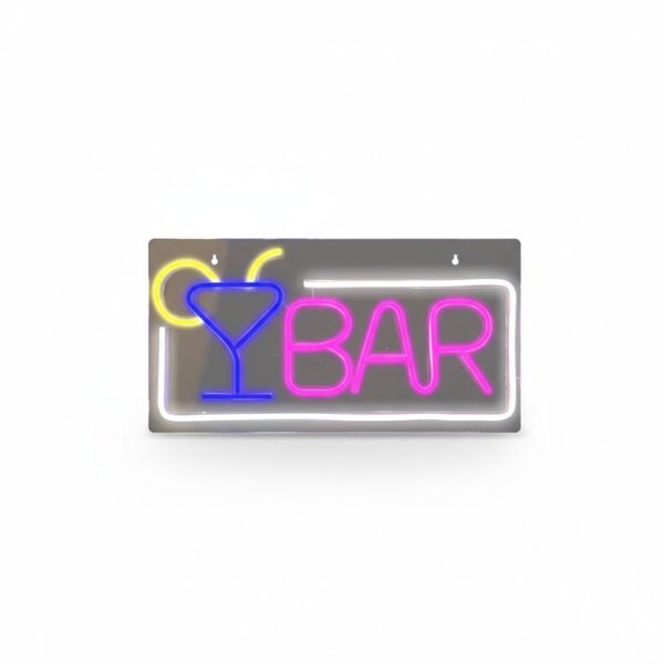 LED Neon Bar Sign Light, Decorative USB Lamp #LUNEONBAR