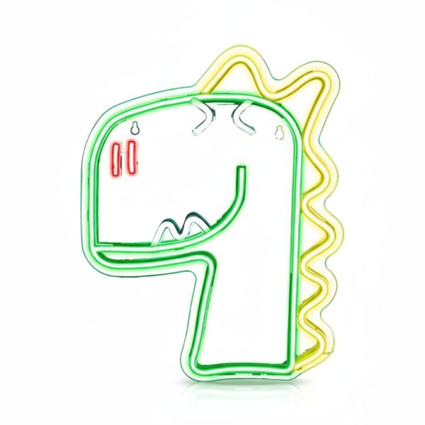 LED Neon Dino Light, Decorative USB Lamp #LUNEONDINO