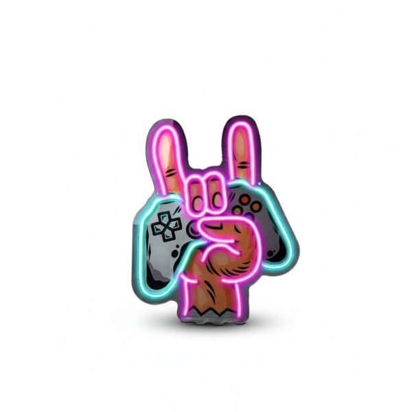 LED Neon Rock Sign Light, Decorative USB Lamp #LUNEONROCK