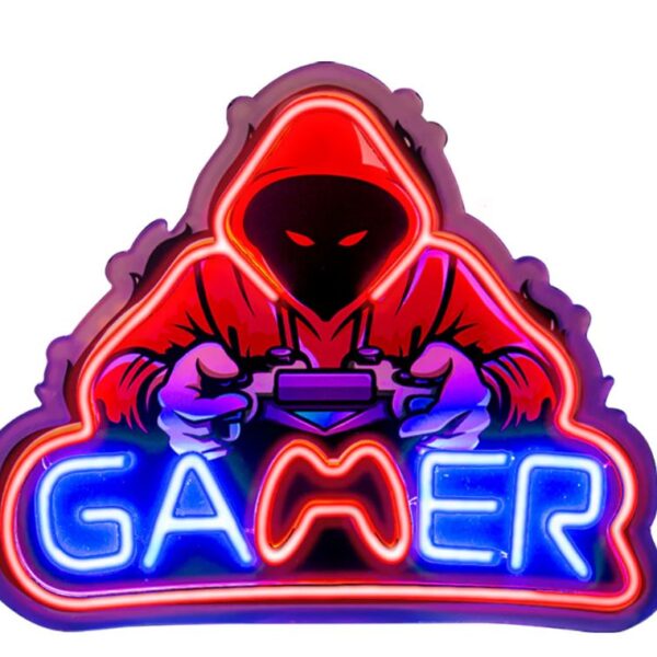 LED Neon Gamer Light, Decorative USB Lamp #LUNEONGAMER