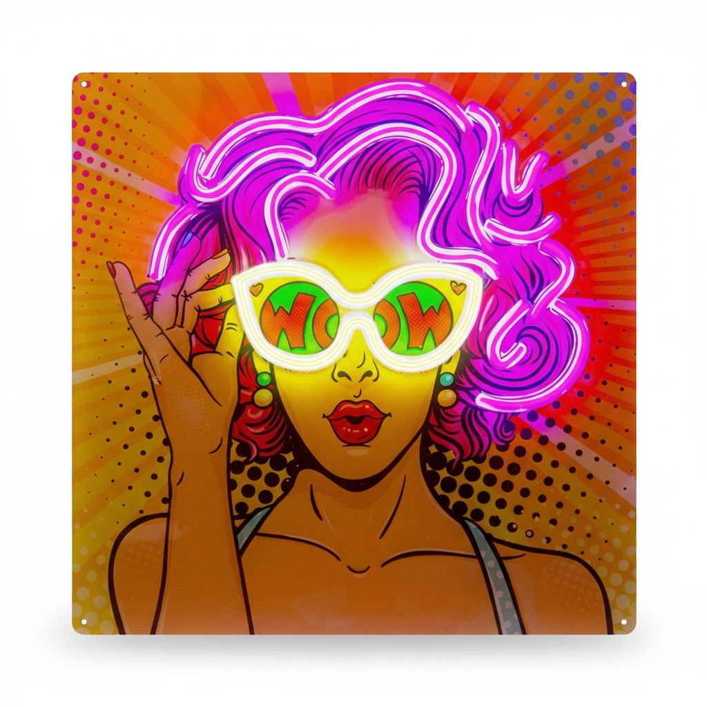 8018417516559-3 LED Neon Girl Sign Light, Decorative USB Lamp #LUNEONGIRL