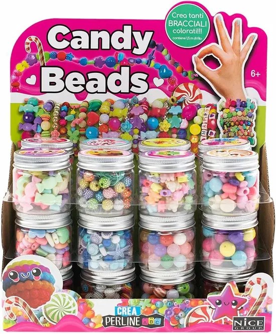 8056779870049 Candy Beads Jar Assorted#87004