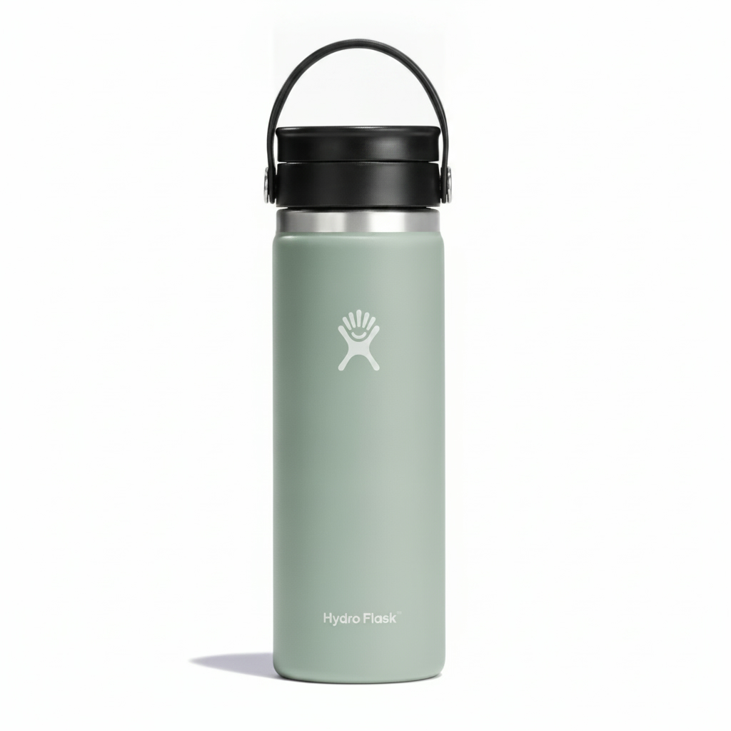 810070087104 MUG WIDE MOUTH WITH FLEX SIP LID , 591ML , AGAVE COLOR #W20BCX374