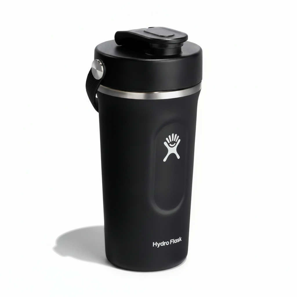 810096853226 Stainless Shaker Bottle 710ML Black COLOR #MXB24001