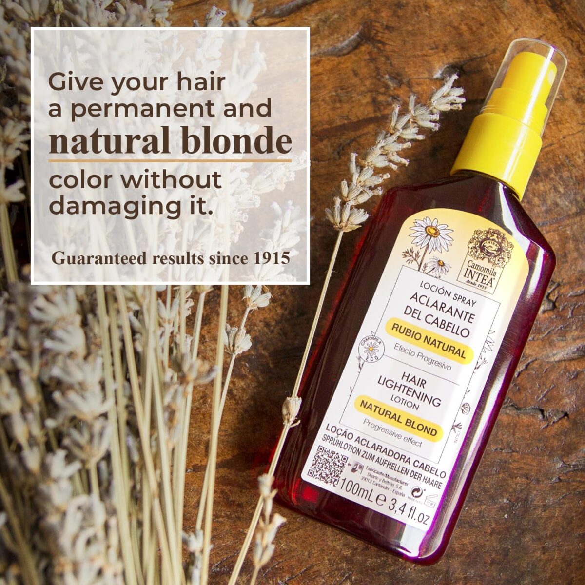 Camomila Intea Natural Blonde Hair Lightening Spray with Camomile Extract (100ml) - Image 