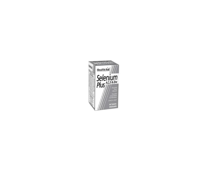 836 HealthAid Selenium Plus A C E & Zinc 60 Vegan Tablets - Image 1
