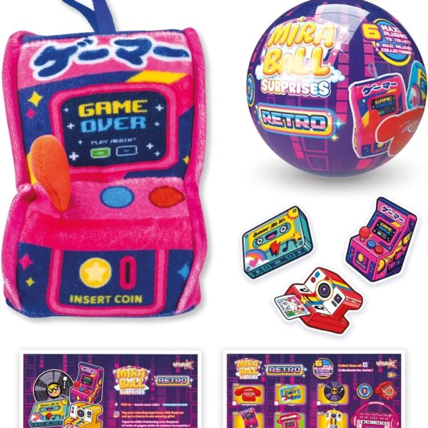 Miraball Surprises Retro, Assorted Characters - Surprise Unboxing Fun, 3 in 1
