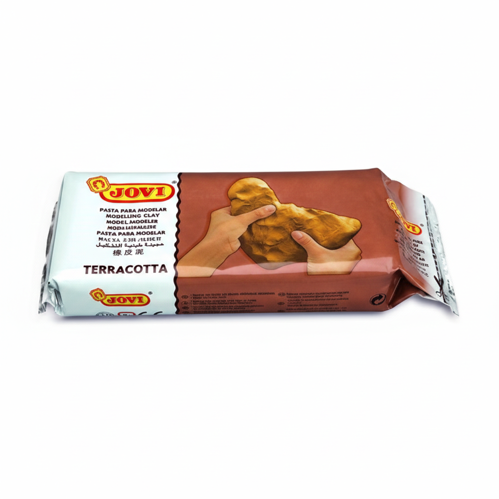 8412027000253 MODELING CLAY TERRACOTA AIR DRY BROWN 500G.#0088