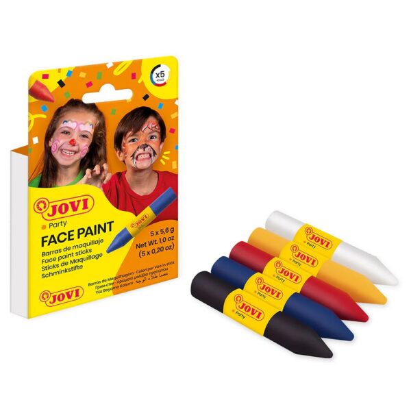 Face Paints Crayons 5X5.6G Assorted #175