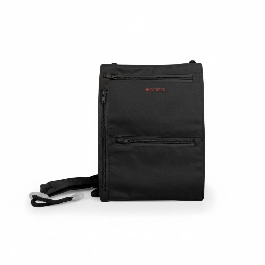 8425126241113-2 Travel Flat Cash Carrier 15X20 Cm Black#800018