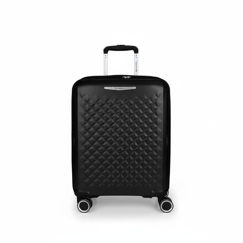 8425126251921 Travel Trolley Luggage Bag Small Black Queens 40X54X22Cm 47.9L#125001/125022-001