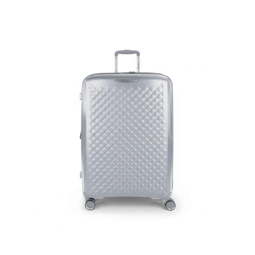 8425126252065 Travel Trolley Luggage Bag Large Silver Queens 51X75X31Cm 120.2L#125001/125047-022
