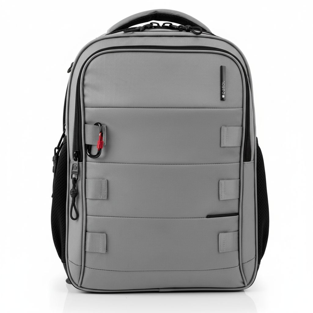 8425126262149-2 Laptop Backpack 15.6" 3 Compartments Grey Disk#414555