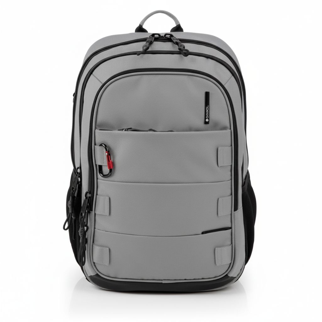 8425126262163-2 Laptop Backpack 15.6" 3 Compartments Tablet 11" Grey Disk#414593
