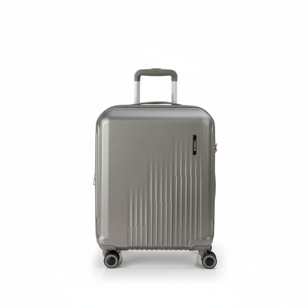 8425126262941 Travel Trolley Luggage Bag Small Silver Kai 40X54X22Cm 47.9L#125901/125922-040