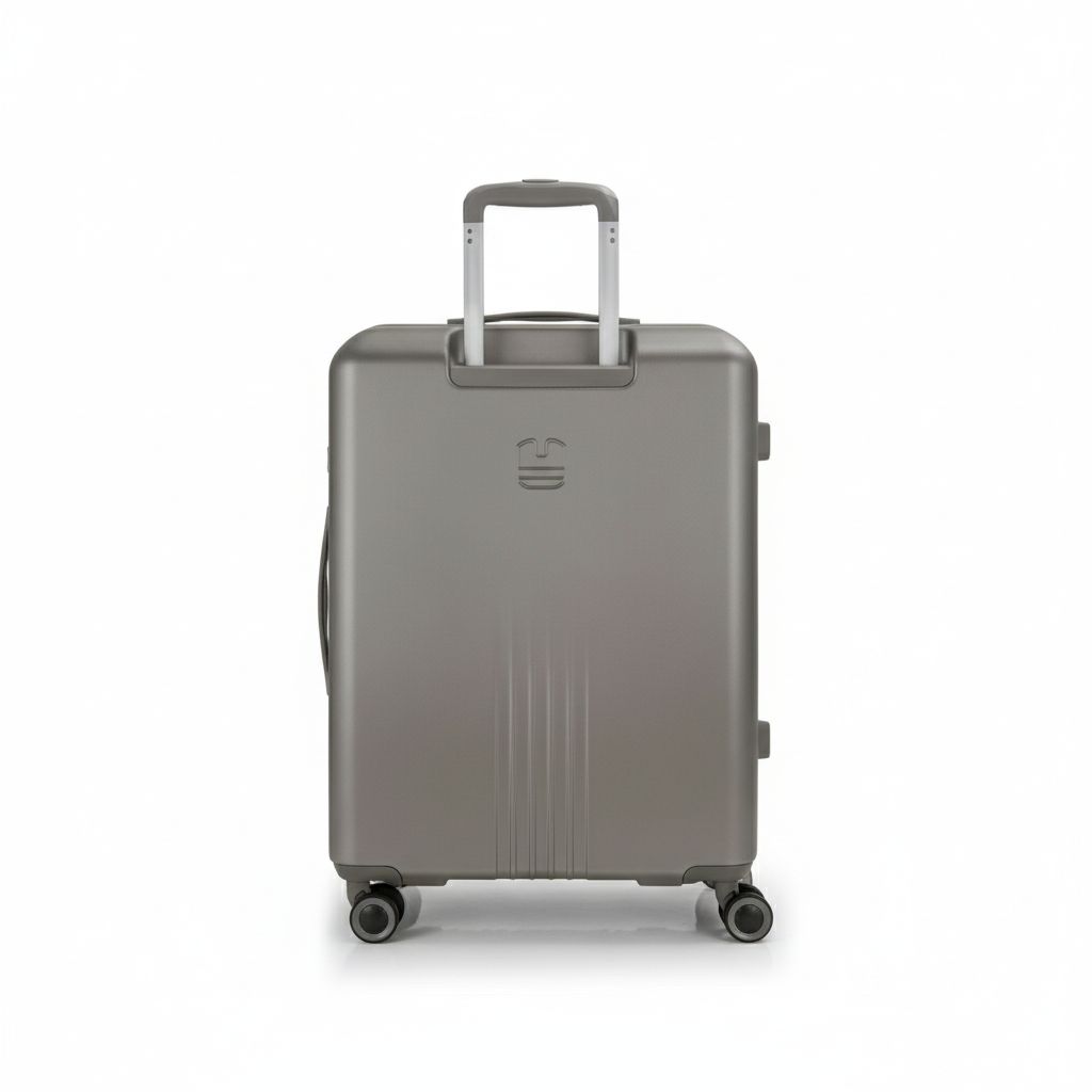 8425126262972 Travel Trolley Luggage Bag Medium Silver Kai 44X64.5X28Cm 80.2L#125901/125946-040