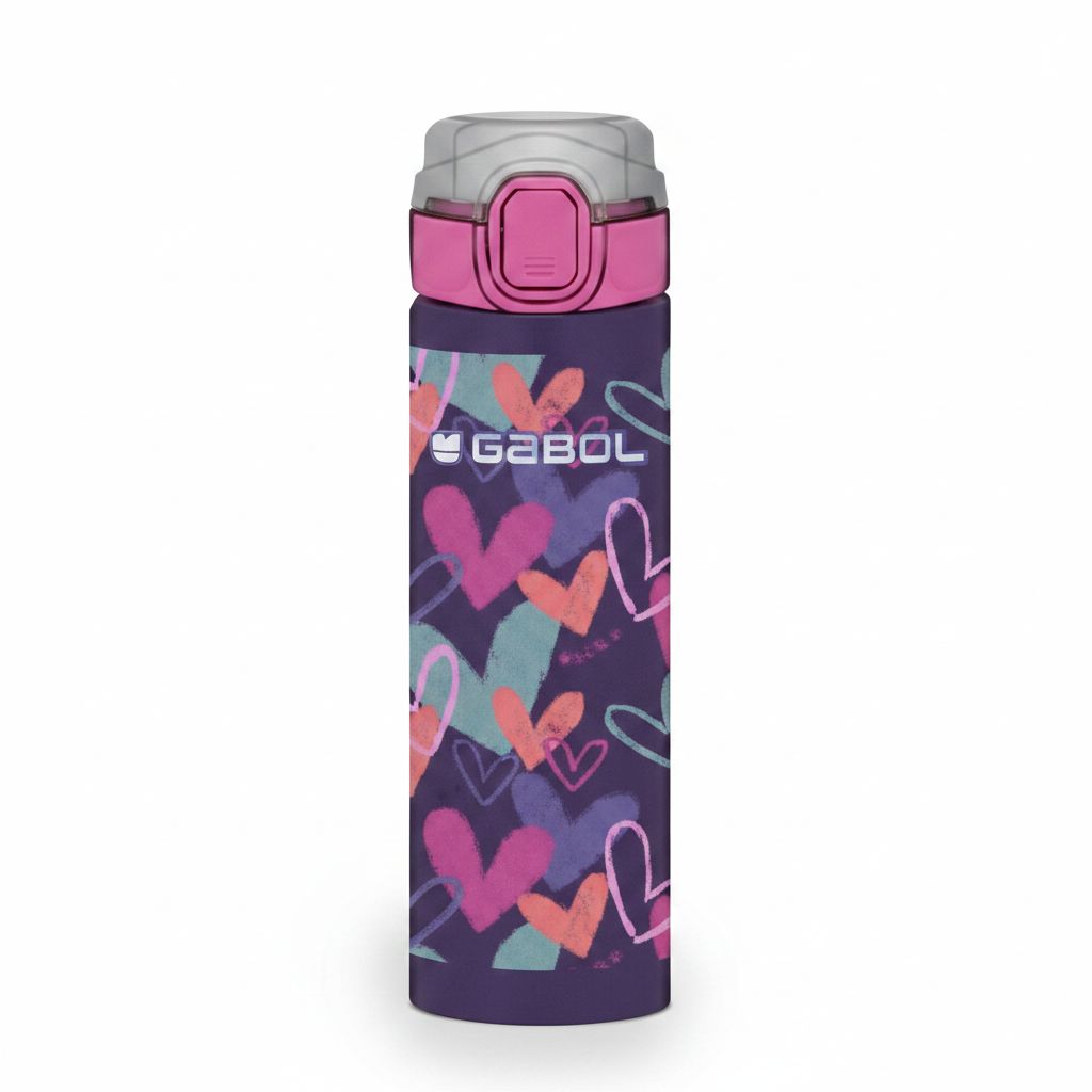 8425126265720 Stainless Steel Bottle Kokoro 6.5x22.5x6.5cm 600ML#237852