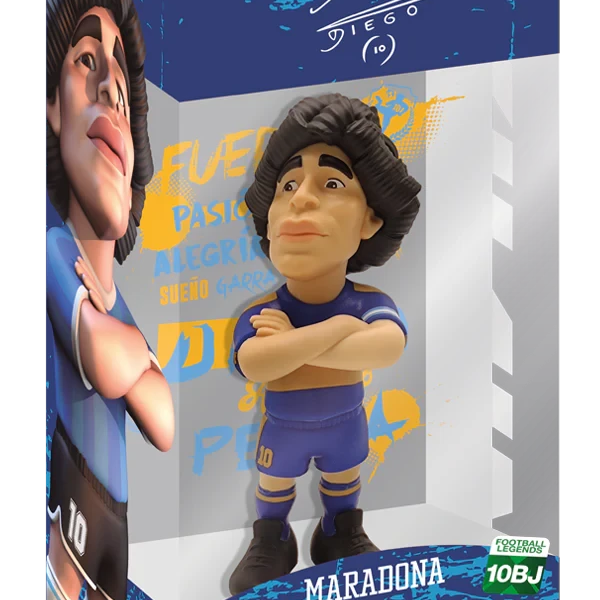 Football Diego Maradona Blue and Yellow Figure