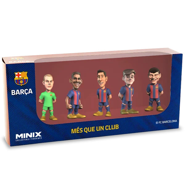 Football FC Barcelona Team 4 7cm Figures Pack of 5