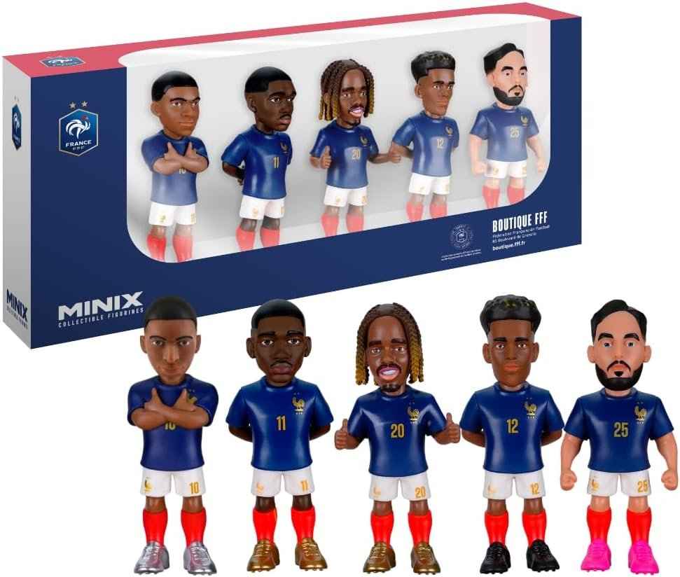 8436605123653 Football France 7cm Figures Pack of 5