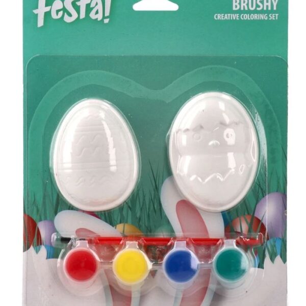 Brushy Easter Creative Coloring Set Eegs 2 Pcs#157007