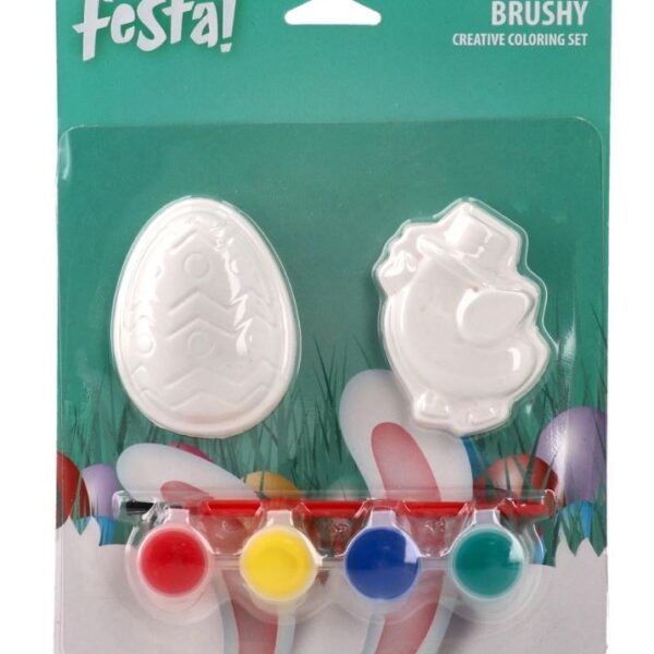 Brushy Easter Creative Coloring Egg And Chick#157008
