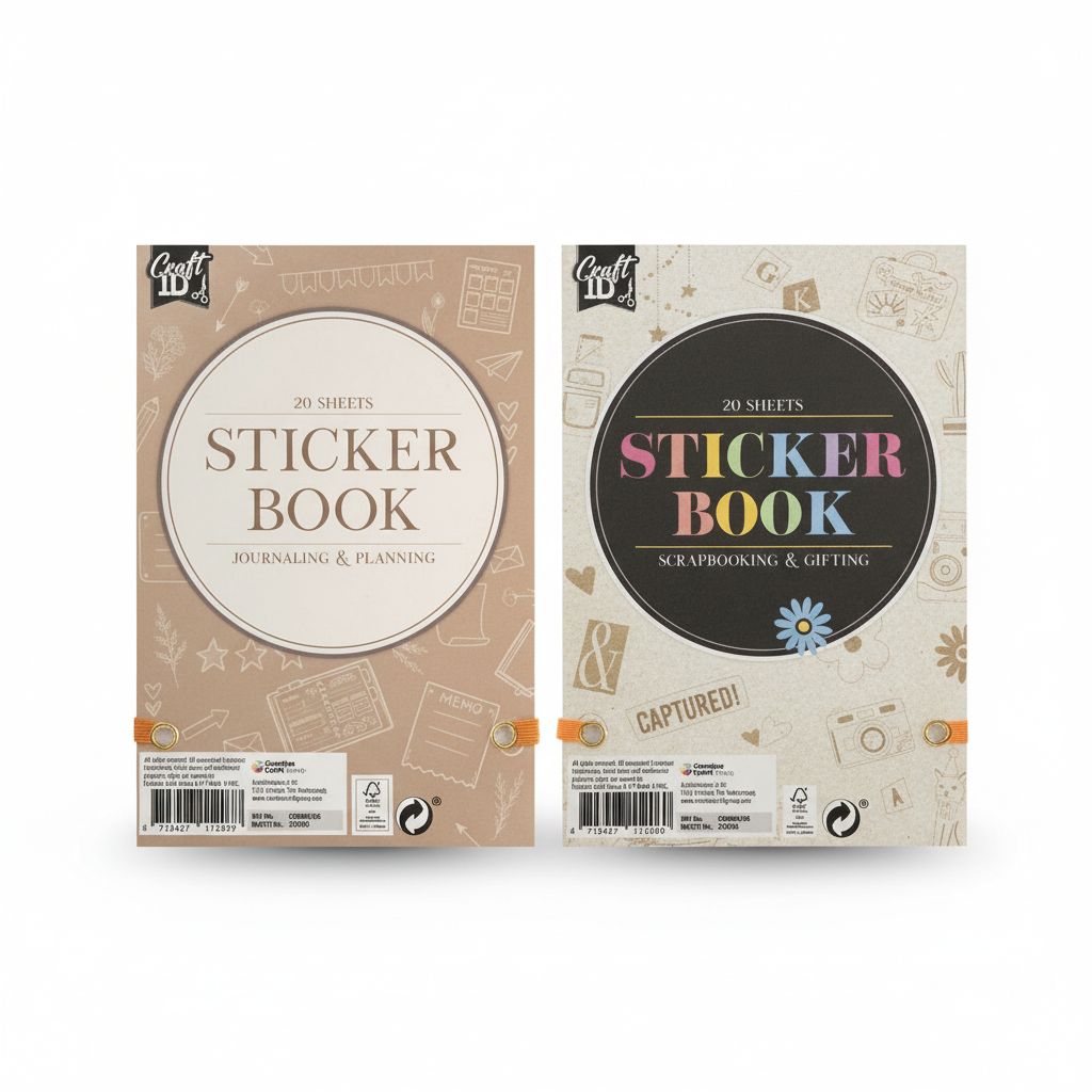 8715427112060 Sticker-Book ScrapBooking & Gifting 20 Sh 16.5x11Cm #CR6002/GE
