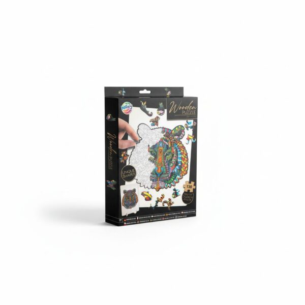 Wooden Puzzle Unique Shapes Tiger 132Pcs 30x22Cm #400084