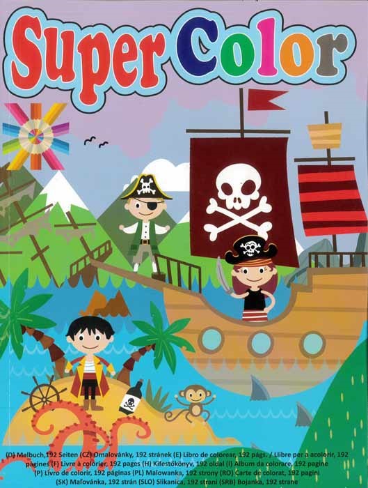 8716745002354 Coloring Book Super Color 192 Pages